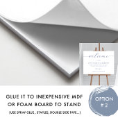 Elegant Navy Blue Unplugged Mariage Affiche de bie