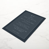 Elegant Navy Calligraphy Invitation (Rotation)