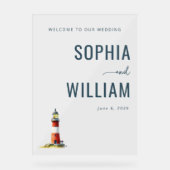 Elegant Navy Lighthouse (Recto)