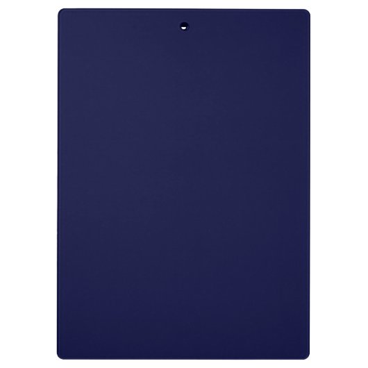 Elegant Navy Monogram Naam Chic Cool Professional Klembord (Achterkant)