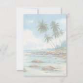 Elegant Navy RSVP Card (Dos)