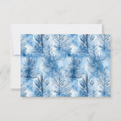 Elegant Navy RSVP Card (Dos)