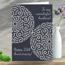 Elegant Navy Silver Mandala Bruiloft Jubileum
