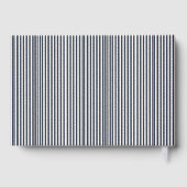 Elegant Navy Striped Rectangle (Verso)