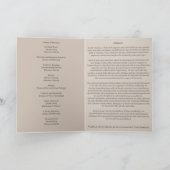 Élégant Nécrologie Programmes de service de deuil (Intérieur)