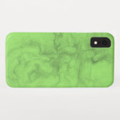 Elegant Neon Green Marble iPhone case (Achterkant (horizontaal))