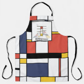 Elegant Neoplasticisme Style Monogram. Brief T Schort (Voorkant)