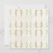 Elegant Neutraal Crème Groen Rustiek Save The Date Kaart (Achterkant)