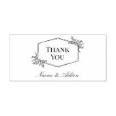 Elegant neutraal dank u  zelfinktende stempel (Design)