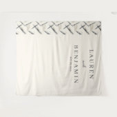 Elegant Neutral Abstract Lines Wandkleed (Voorkant (horizontaal))