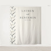 Elegant Neutral Abstract Lines Wandkleed (Voorkant)