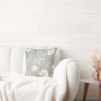 Elegant Neutral Floral Design Kussen