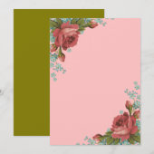 Elegant Neutral Wedding Invitation Design Kaart (Voorkant / Achterkant)