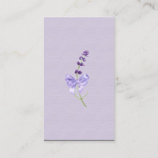 Elegant New Mode Lavender Wedding QRCode Informatiekaartje (Achterkant)