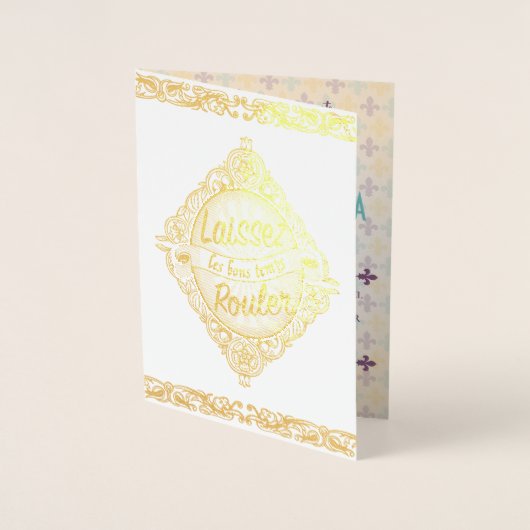 Elegant New Orleans Weddenschap Folie Kaarten (Voorkant)