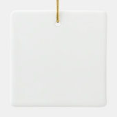 Elegant New Ouents 1e kerstfoto Baby Foto Keramisch Ornament (Achterkant)