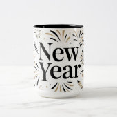 Elegant New Year Celebration Mug Design (Centre)
