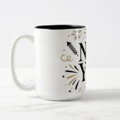 Elegant New Year Celebration Mug Design (Gauche)