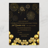 Elegant New Year Eve Party Invitation Card (Dos)