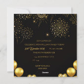 Elegant New Year Eve Party Invitation Card (Dos)