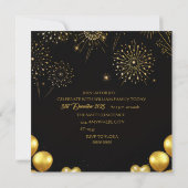 Elegant New Year Eve Party Invitation Card (Dos)
