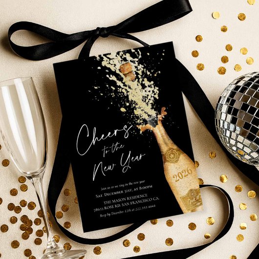 Elegant New Year Party Invitation