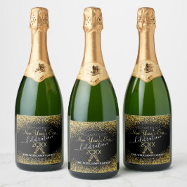Elegant New Year’s Eve with Champagne Sparkling Wijnetiket