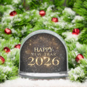 elegant new year snow globe 2025 (Noël)