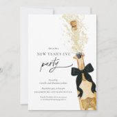 Elegant New Years Eve Party Invitation (Devant)