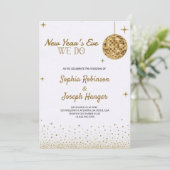  Elegant New Year's Eve wedding invitation  (Debout devant)