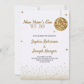 Elegant New Year's Eve wedding invitation  (Devant)