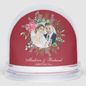 Elegant Newlywed Christmas Snow Globe (Avant)