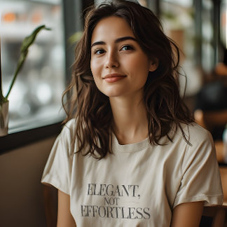 Elegant, Niet Moeiteloze Stille Luxe Motivatie Tri-Blend Shirt