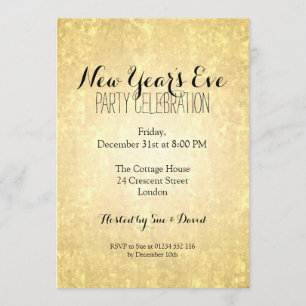 Elegant nieuwe jaren oud Gold Foil Star-Confetti Kaart