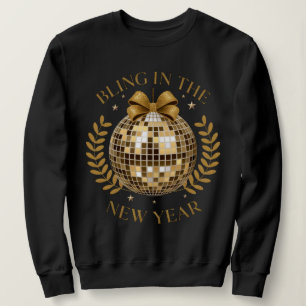 Elegant nieuwjaarsfeest: Disco Edition Black Trui