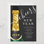 Elegant nieuwjaarsfeest kaart (Voorkant)