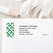 Elegant NIGERIA Map Sticker Return Address Label (Insitu)