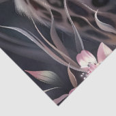 Elegant Night Safari Floral Leopard Decoupage  Tissuepapier (Detail)