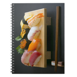 Elegant Nigiri Sushi – Hardcover Notebook by SUSHI Notitieboek