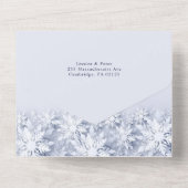 Élégant Noël 7 Photo Grey Carte de vacances (Verso)