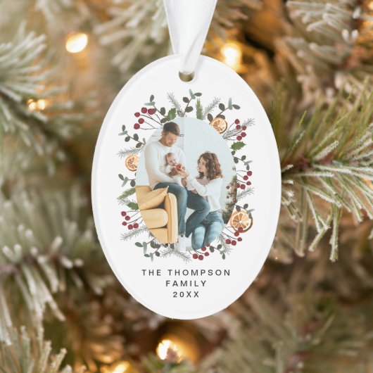 Élégant Noël Botanique Rouge sainte Photo (Arbre)