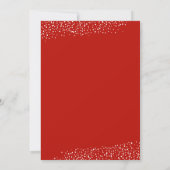 Élégant NOËL Invitations de fête de verdure (Dos)