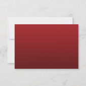 Élégant Noël RSVP Gold Red (Dos)