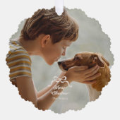 Élégant Noël Vaches Ornement photo (Recto)