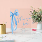 Elegant Nœud Papillon Bleu Elle Se Marie Bar Mimos (Mariage)