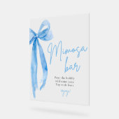 Elegant Nœud Papillon Bleu Elle Se Marie Bar Mimos (Angle)