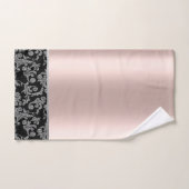 Élégant noir argenté bracelet Rose or élégant (Serviette à main)