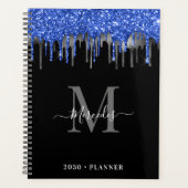 Élégant noir bleu Parties scintillant argent Drive (Devant)