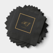 Élégant Noir Calligraphie Mariage de script (Insitu (empilé))