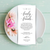 Élégant noir classe, Carte de remerciements de rég